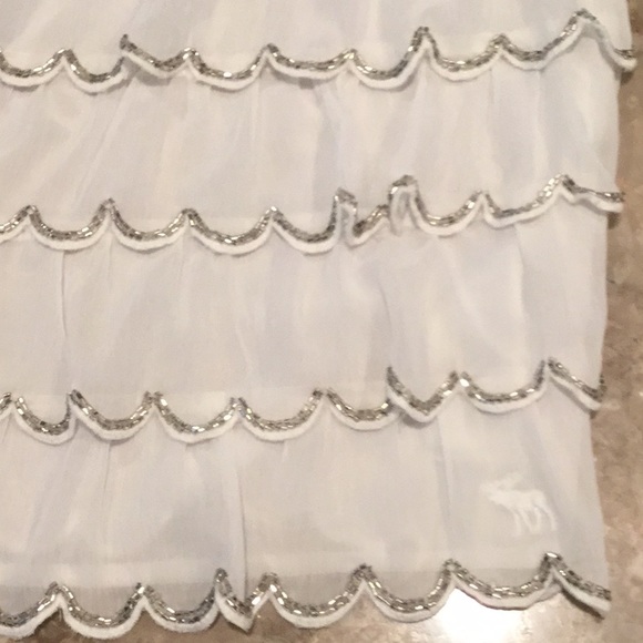 Abercrombie and Fitch ruffle sparkly sheer sequin blouse. XS - Picture 2 of 3
